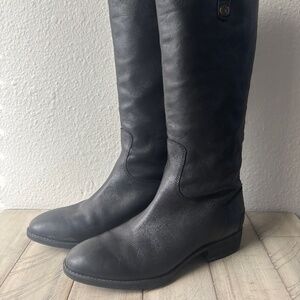 Sam Edelman Black leather equestrian style riding boots, Womens 8.5